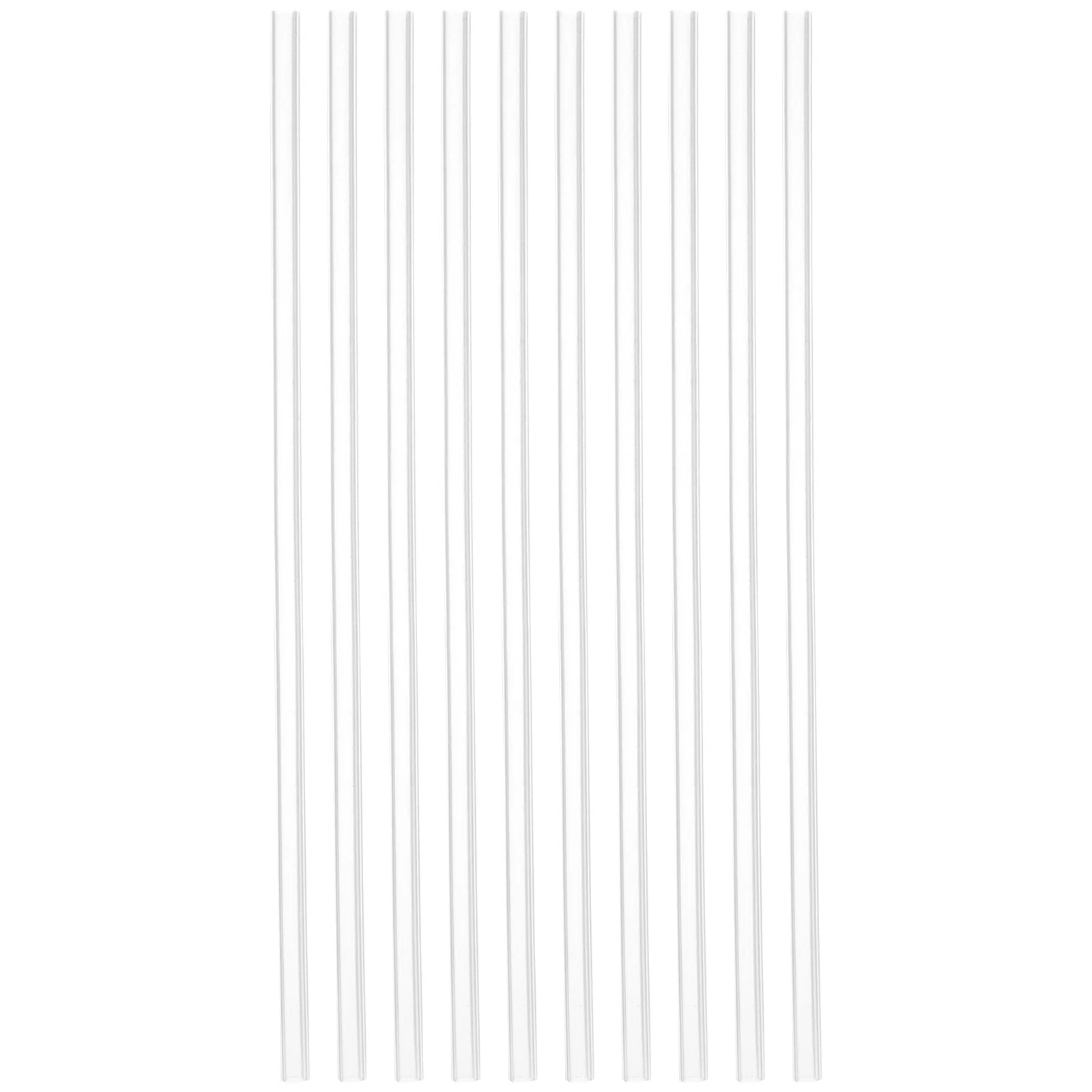 

10Pcs Silicone Clear Reusable Long Flexible Drinking Straws Lightweight Portable for Outdoor and Party Use Reusable Straws