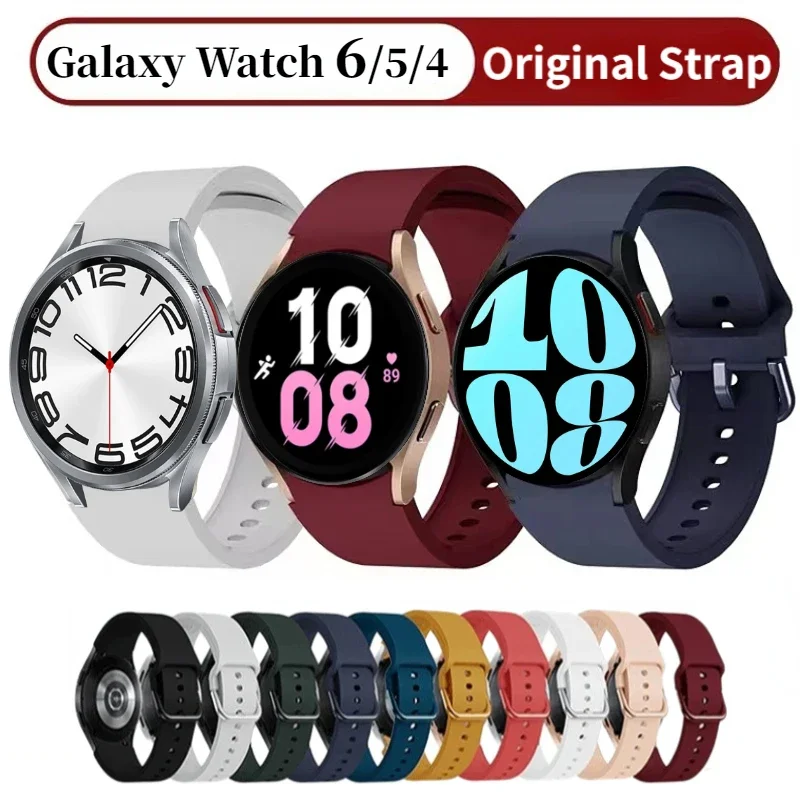 Case+Original Strap For Samsung Galaxy Watch 7 6 5 40 44mm Sports Bracelet Watchband galaxy watch 6 classic 47mm 43mm 5 pro 45mm