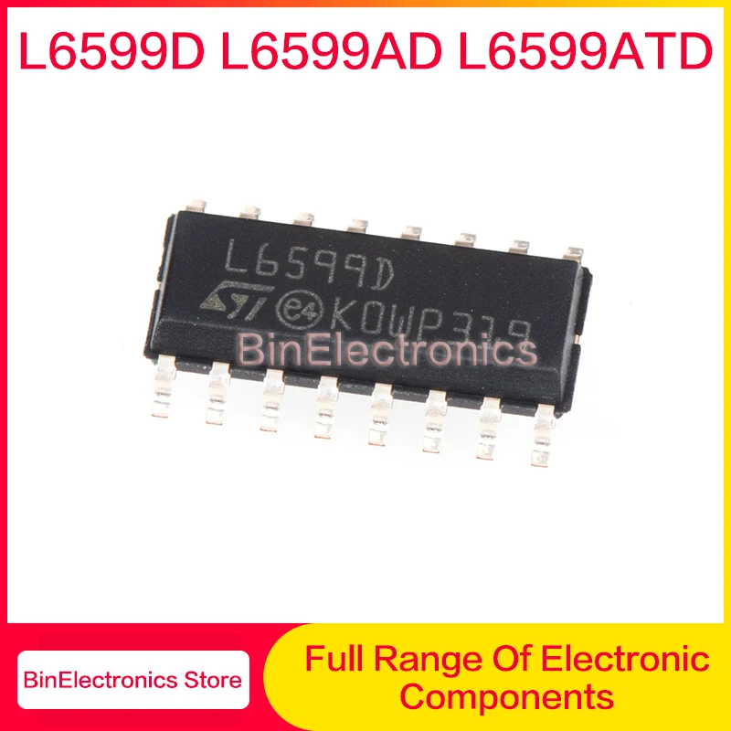 10Pcs/Lot L6599D L6599AD L6599ATD SOP-16 Liquid Crystal Power Supply Chip New Original