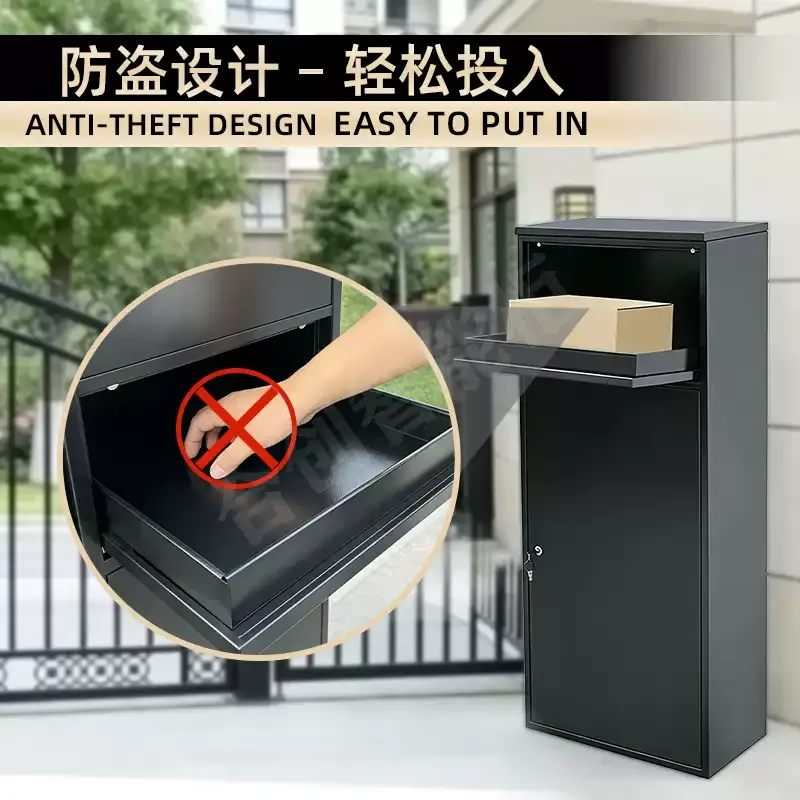 Mounted Through Fences Parcel Drop in Wall Door Drop Box Mail Boxes Mailbox Letterbox
