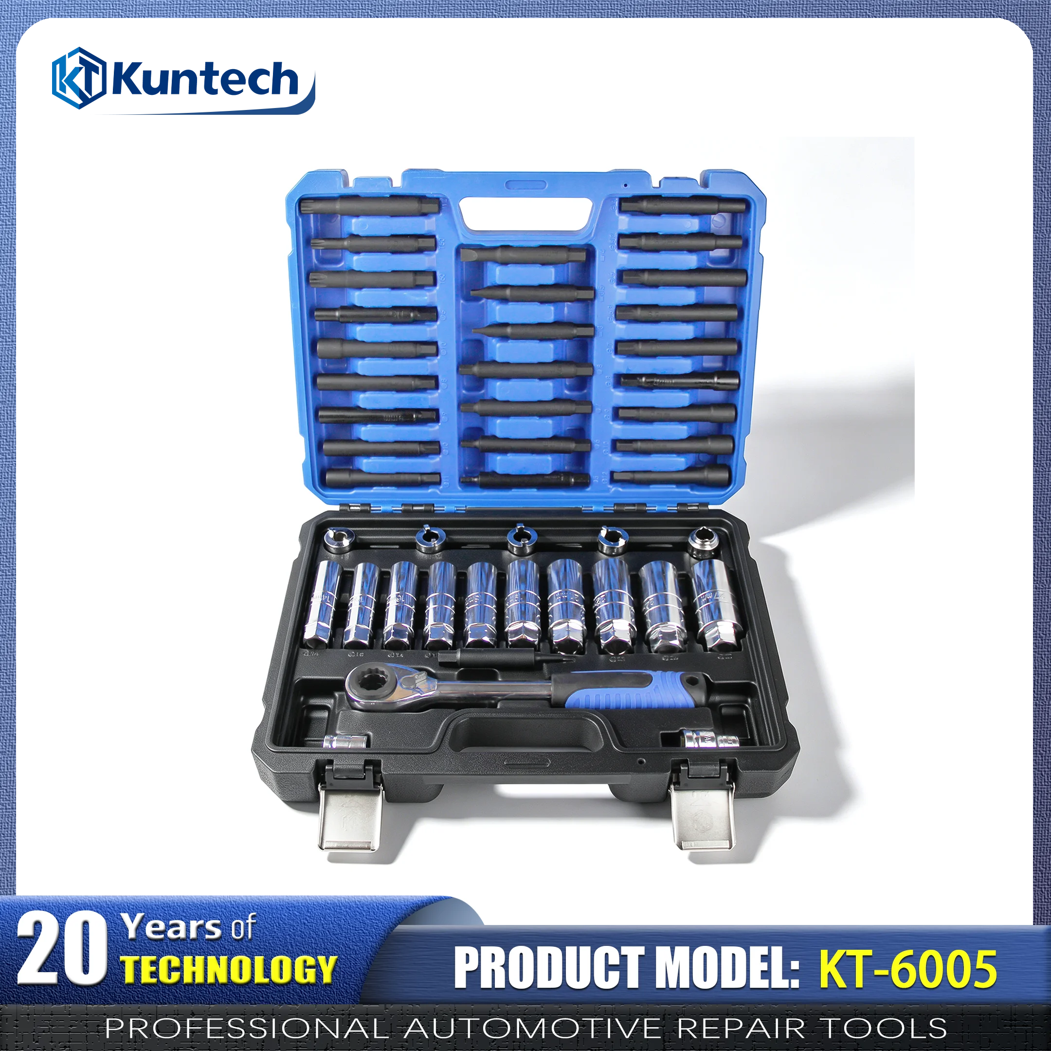 Professional 43 Piece Suspension Shock Absorber Strut Nut Socket Set 1/2