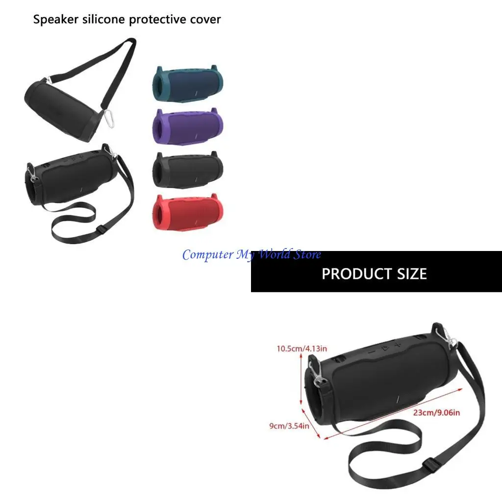 

Y08b ударный силиконовый корпус с портативными ремнями портативные перевозки переноса для переноски для заряда 6, только корпус.