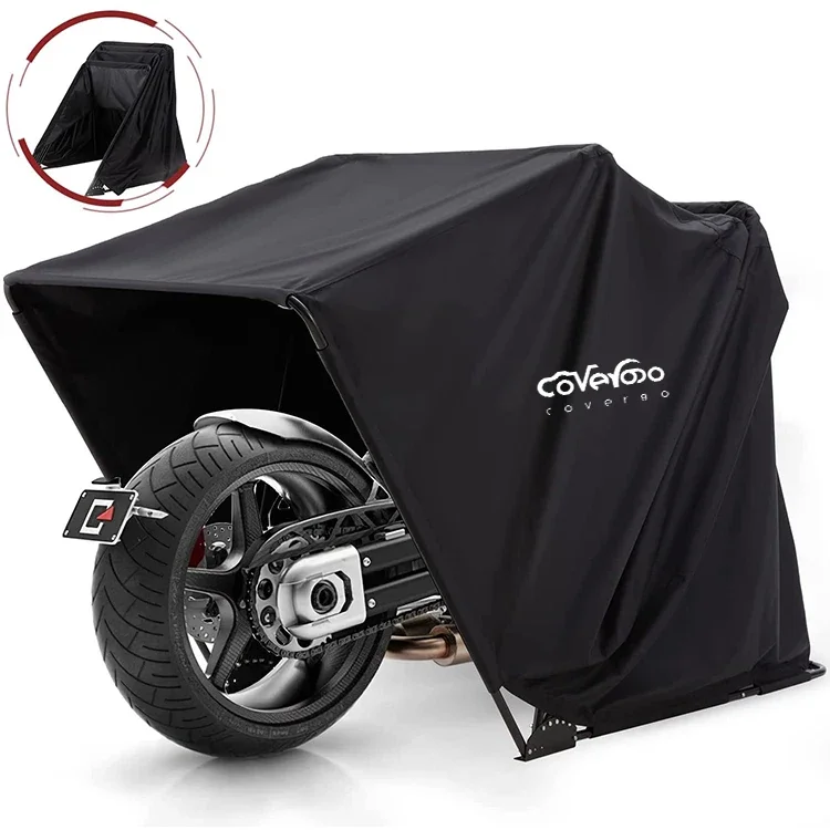 Heavy Duty Waterproof Inflatable Motorcycle Cover Storage Shelter Tent Shed