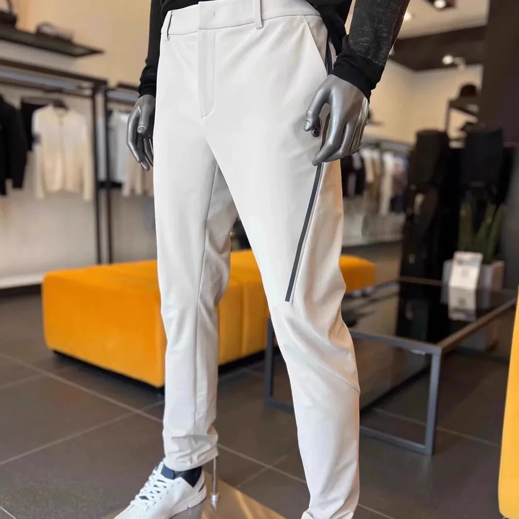 Autumn And Winter New Korean Golf Pants Men's Comfortable Fashion Pants Elastic Simple Solid Color Golf Trousers