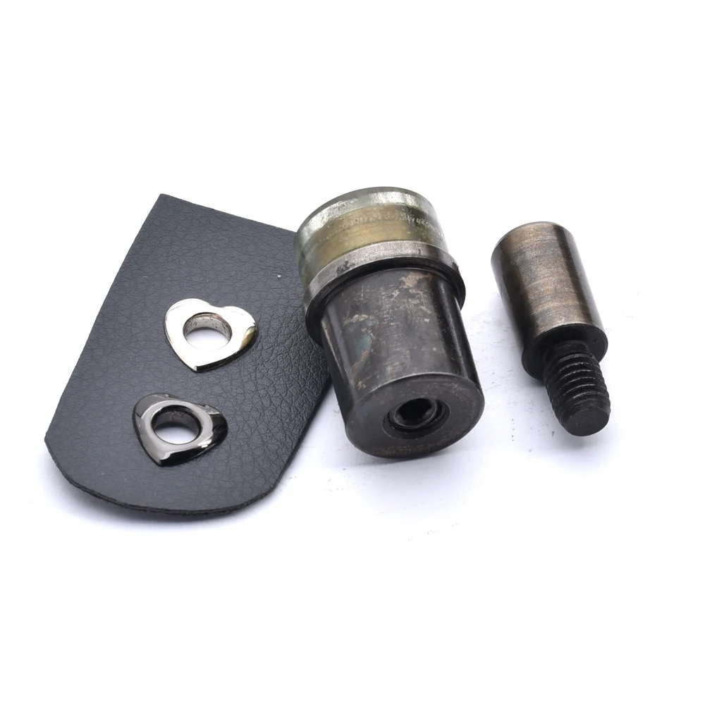 200 مجموعات/وحدة ثقب داخلي 6 مللي متر ثقوب نحاسية معدنية + حلقات على شكل قلب لغسالة أداة تثبيت لامعة فضية/أسود نيكل شحن مجاني JY-005