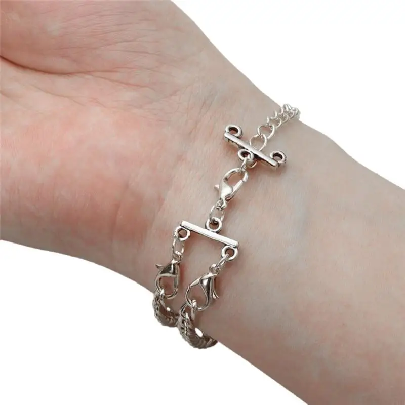  Stylish Tube Lock Necklace Clasps Bracelet Layering Clasps Multi Tube Lock Necklaces Clasps Separator Alloy Material