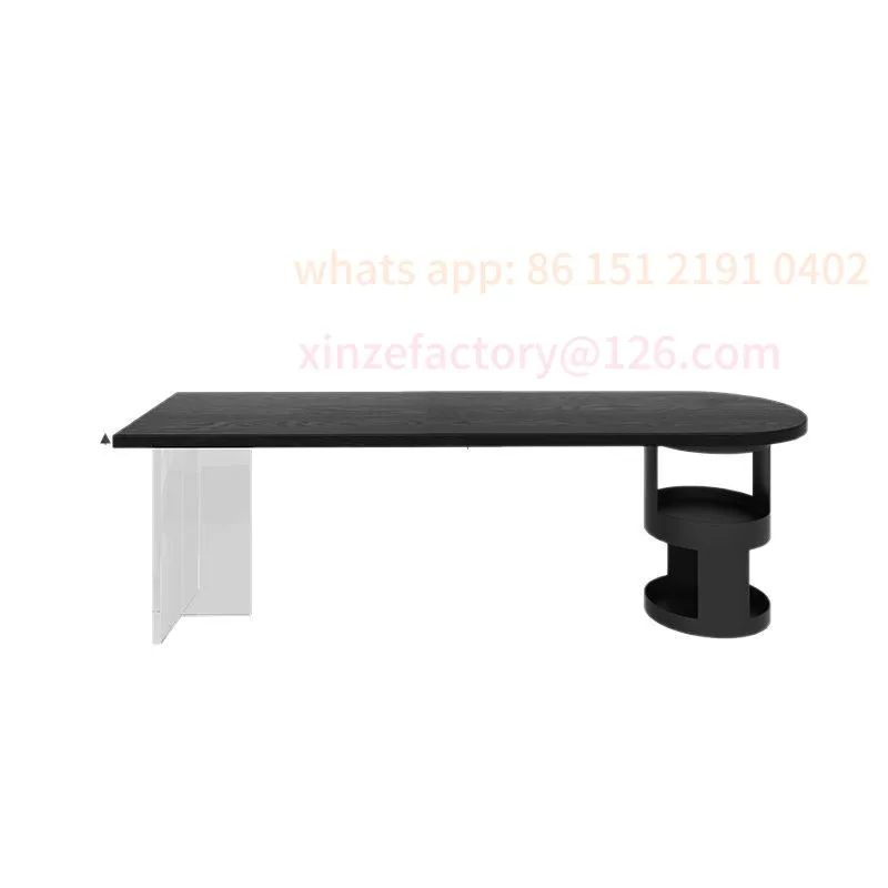 مكتب فرنسي بسيط قابل للتخصيص من الخشب الصلب طاولة دراسة مزدوجة طاولة كمبيوتر صنوبر أفقية قاعة أريكة خلفية طاولة طويلة مكتب #5