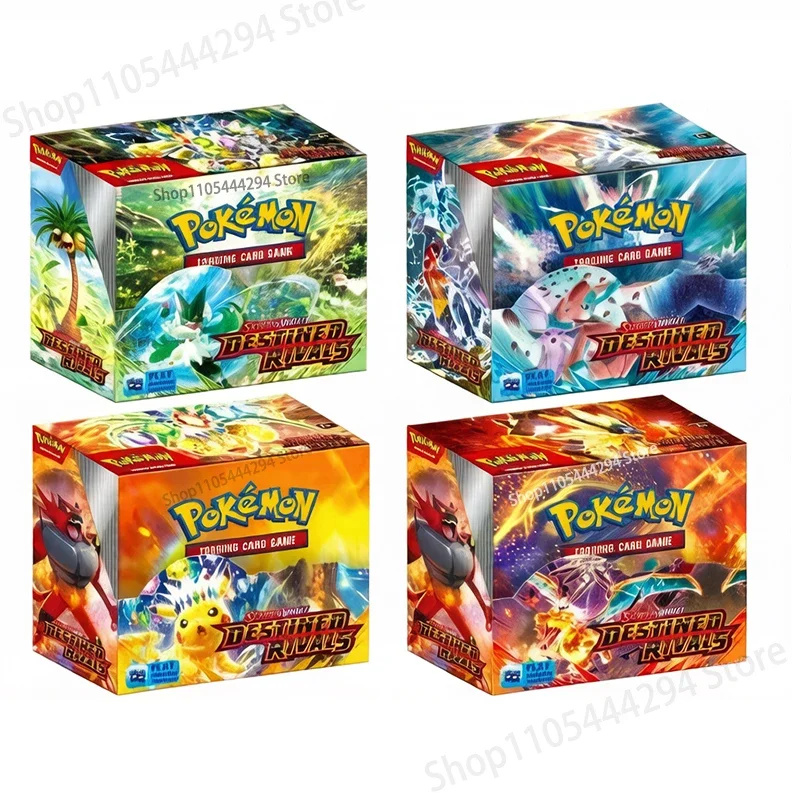 Scarlet Violet Destined Rivals 288 pièces Version anglaise Pokémon TCG Classics Booster Box Pokémon Trade Card 36 Pack Box