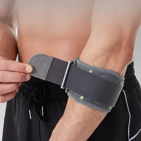 1pc Adjustable Elbow Support Brace, Compression Elbow Strap with Stabilizing Support for Tennis, Basketball, Golf, Gym & Sports