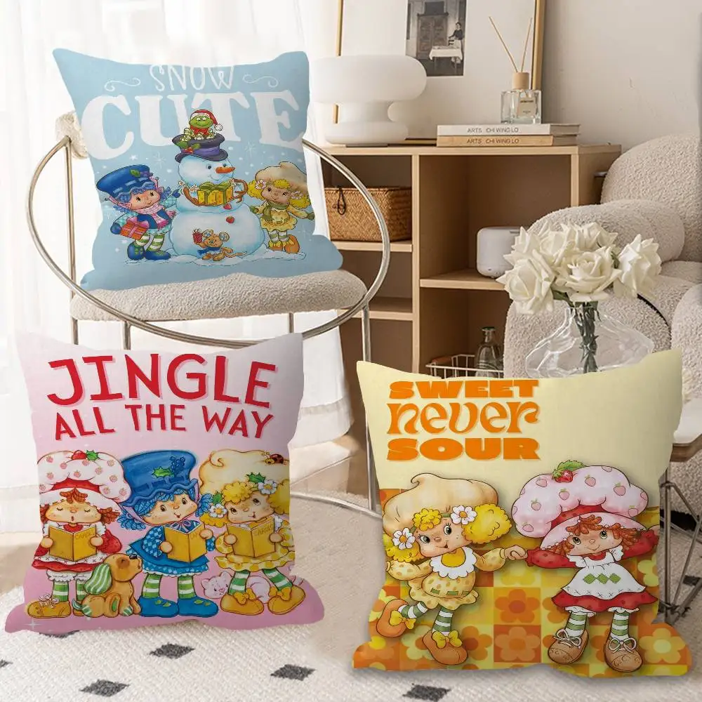 

Berry Bitty City S-strawberry cute S-shortcake Lucky Dragon pillow cover sofa cushion cover home room decoration children gift