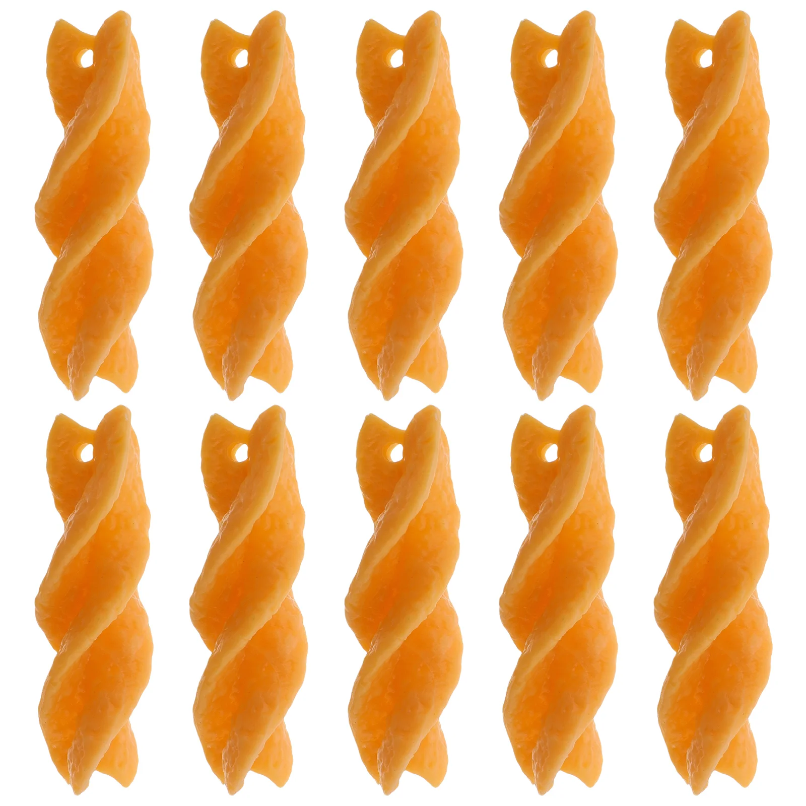 10 Pcs Noodle Simulation Food Model Spaghetti Vegetable Props Pvc Decor Simulated
