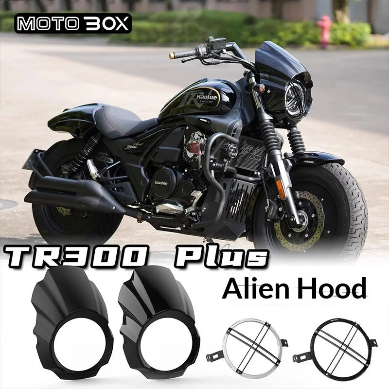 【Premium】For Haojue TR300 Plus Edition: Original headlight covers can be replaced with these custom-shaped front cover accessori