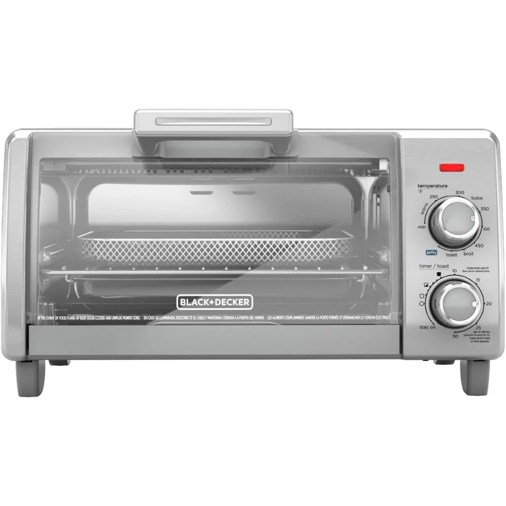 Air Fry Toaster Oven,, 5 Cooking Functions, 30 Minute Timer, Stainless Steel