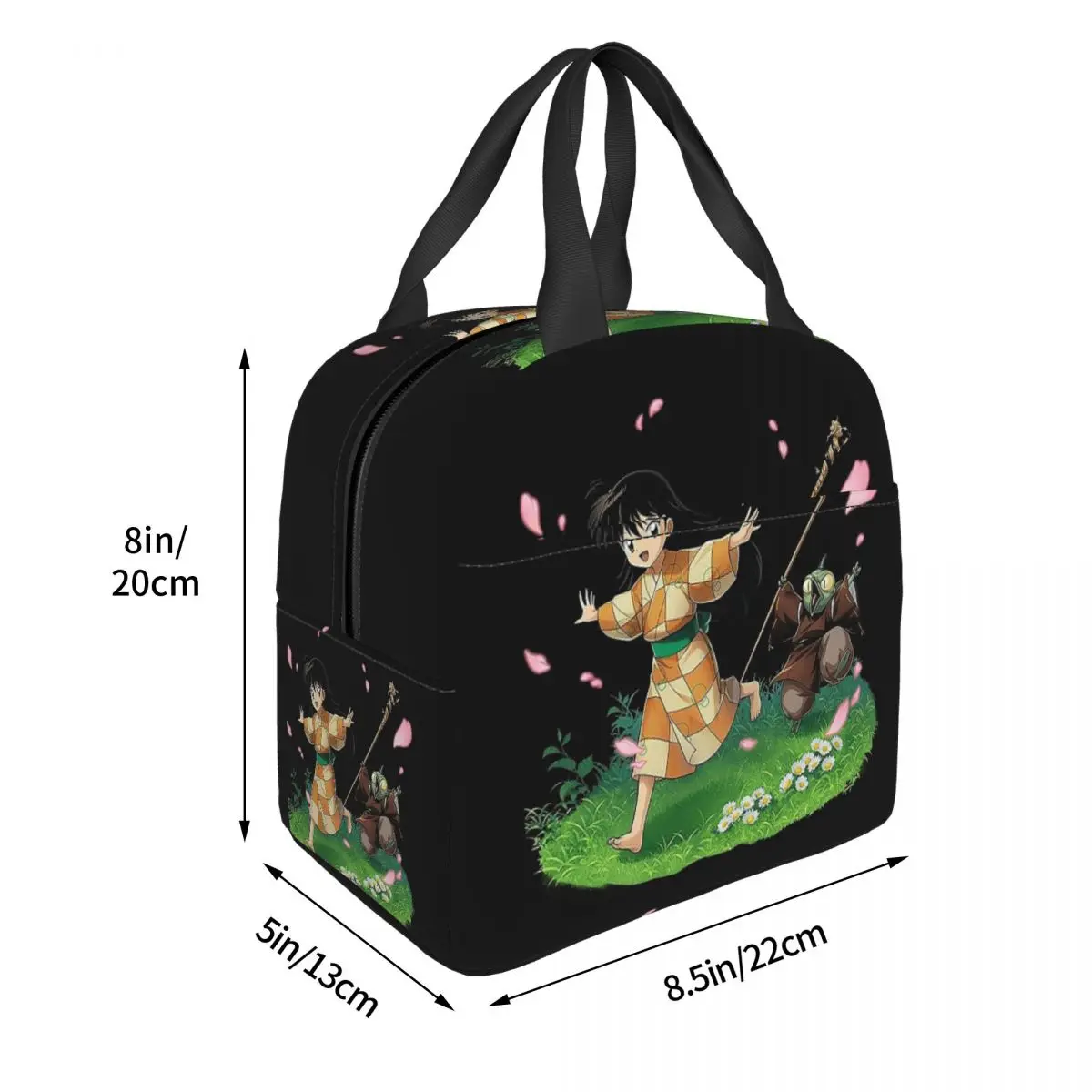 الكلب شيطان ريترو تشيبي مانغا إينوياشا معزول حقيبة الغداء للنساء الأطفال المحمولة صناديق الطعام علب الاغذية الحرارية حمل