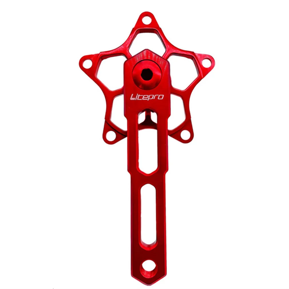 Litepro Folding Bicycle 5 Claws Crank 170mm 130BCD Integrated Hollow Aluminum Alloy Star Crankset