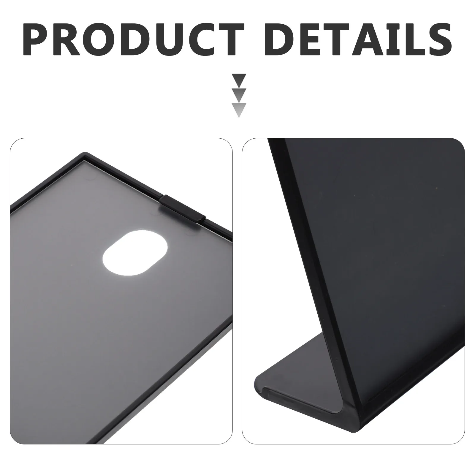 Creative Qr Code Display Sign Holder Clear Plastic Menu Stand Stable Desktop Price Sign Holder for Restaurant Wedding Banquet