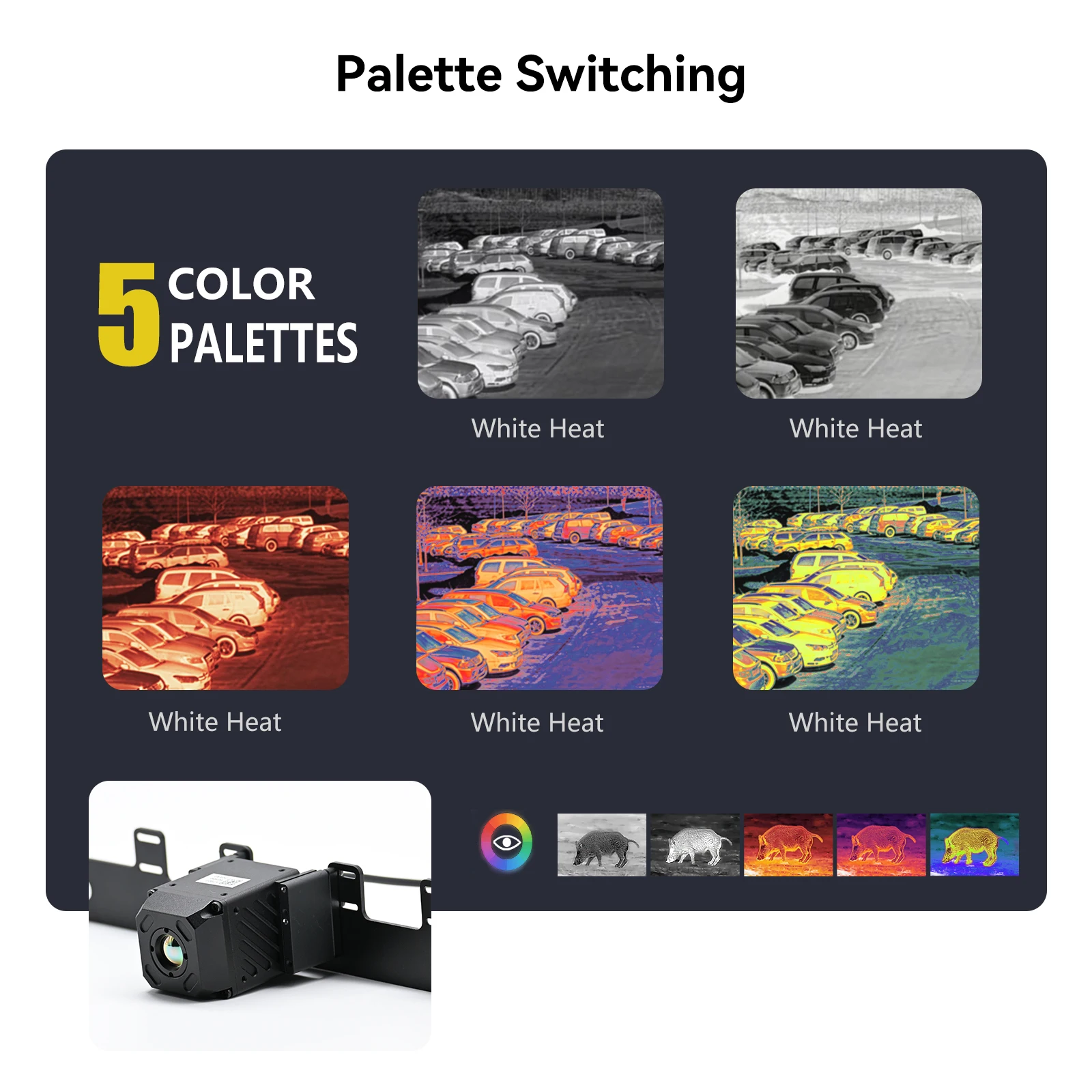 Car camera thermal imaging 384 thermal imaging lens USB interface with AI software 4x For Android screen AI BOX Android phone