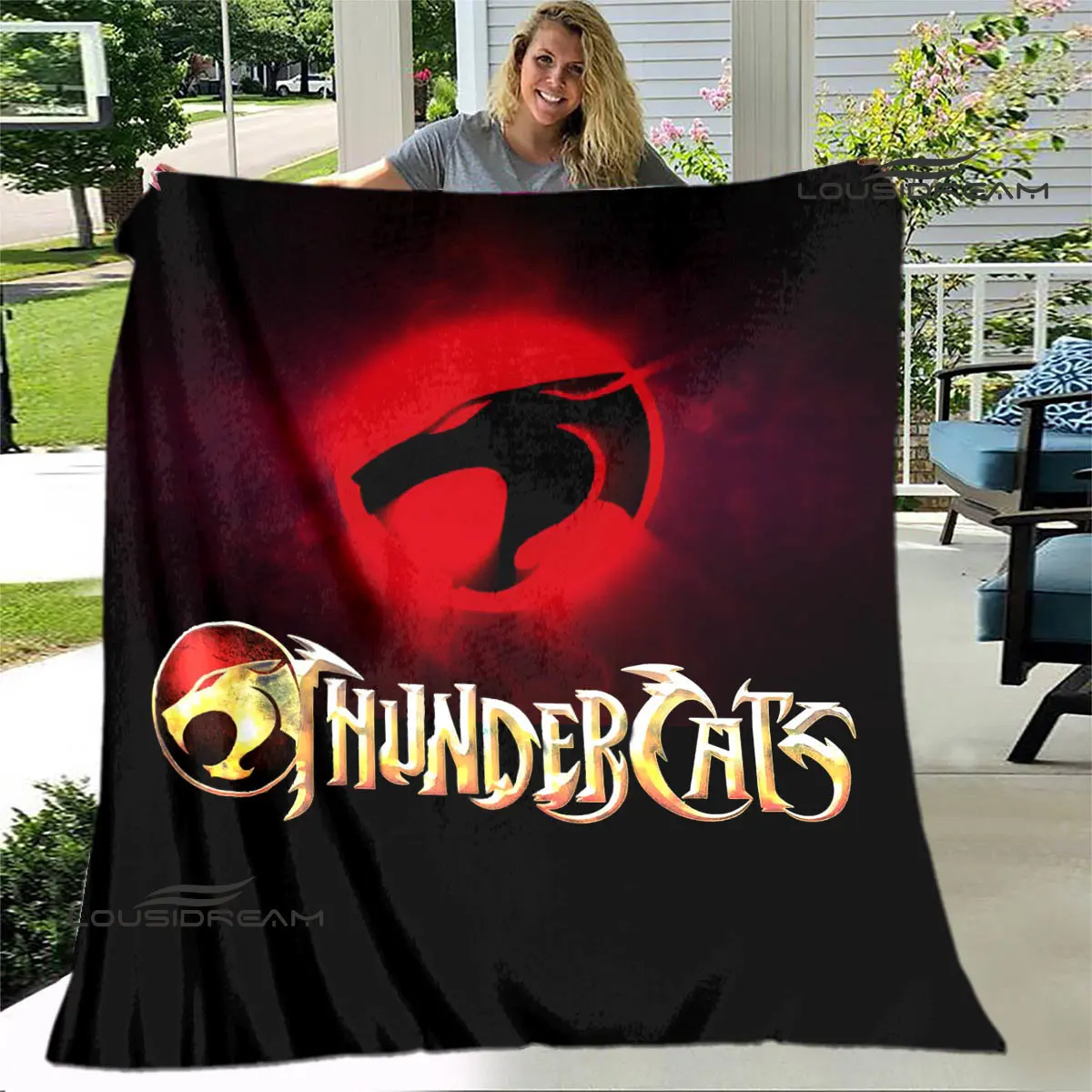 Thundercats anime printed blanket thin blanket Soft and comfortable blanket Home travel blanket bed linings birthday gift