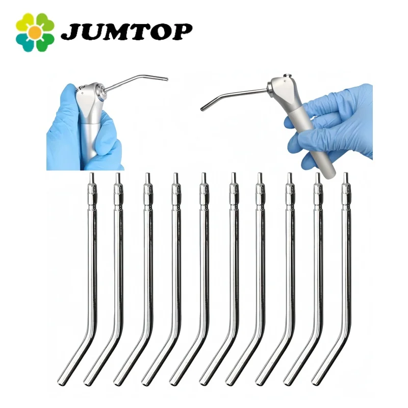 

JUMTOP 10 шт., стоматологические насадки для распыления воздуха и воды, насадки из нержавеющей стали, стоматологический инструмент