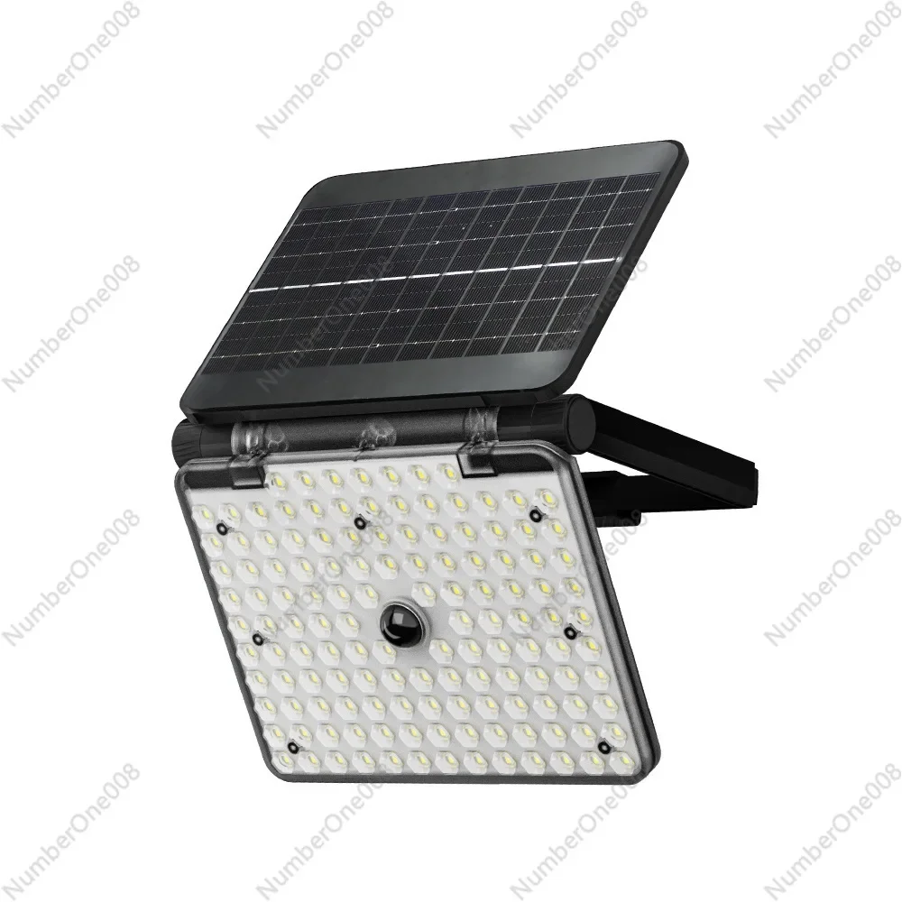 Solar induction wall light outdoor courtyard household led floodlight outdoor street light burst integrated lighting