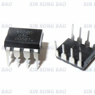 10PCS New JRC4558 DIP 4558 4558D JRC4558D DIP-8 Integrate IC ip