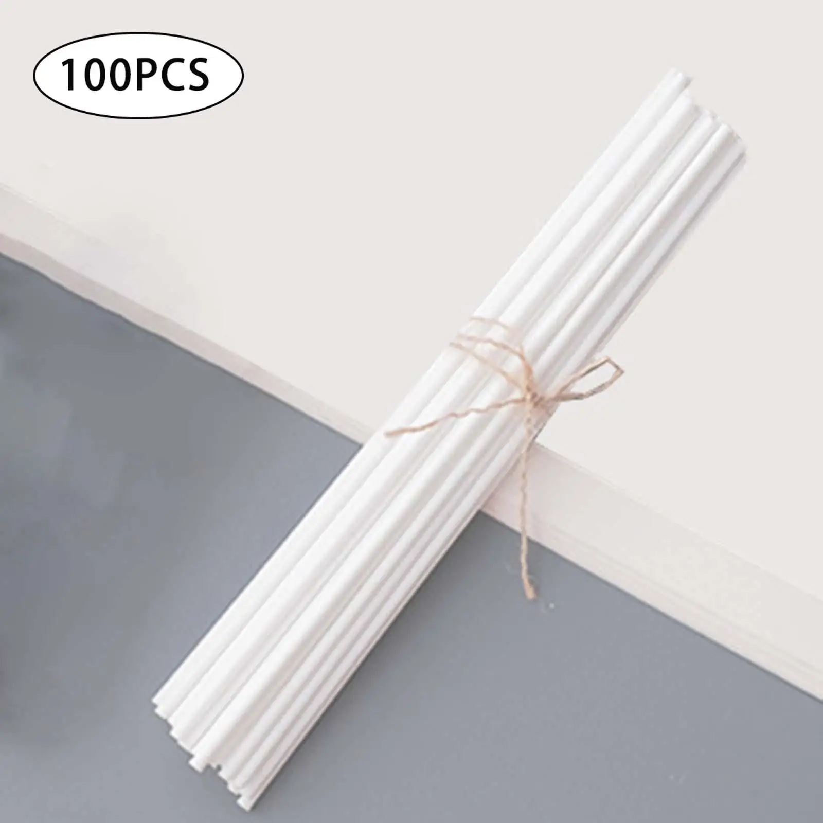 100x Reed Diffuser Sticks Set Essential Oil Rattan Reed Sticks 3mm 20cm Fragrance for Home Bedroom Living Room Kitchen