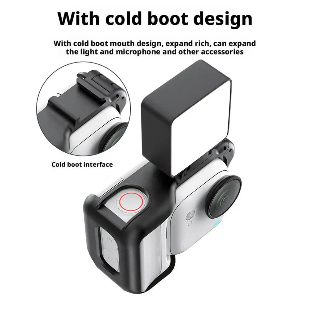 For Insta360 GO Ultra Expandable Frame Protective Case Double Clod Shoe Protective Shell For For Insta360 GO Ultra Accessories