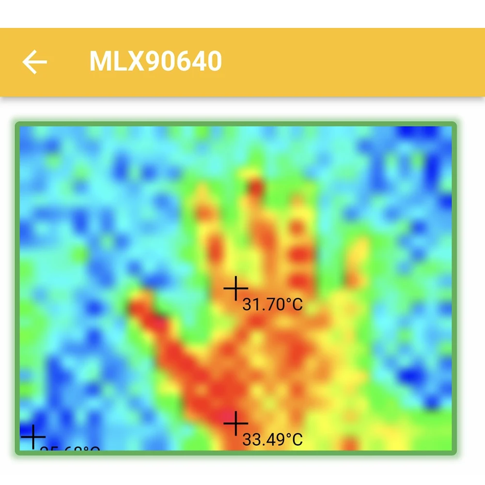 Thermal Imaging Sensor MLX90640 for Android for TYPE C Connector 32x24 Resolution Real Time Temperature Distribution Viewing