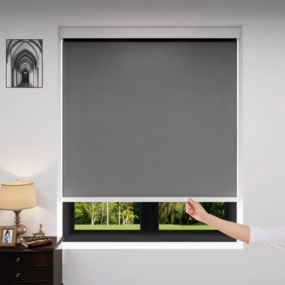 

Custom Cordless Shades,Blackout Blinds, Waterproof Rolling Shutter, Suitable for Windows, Family Children's Rooms and Offices 20