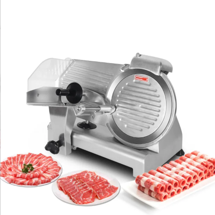 

High Efficiency Beef Pork Meat Cutter Commercial Stainless Steel 220MM Frozen Meat Slicer