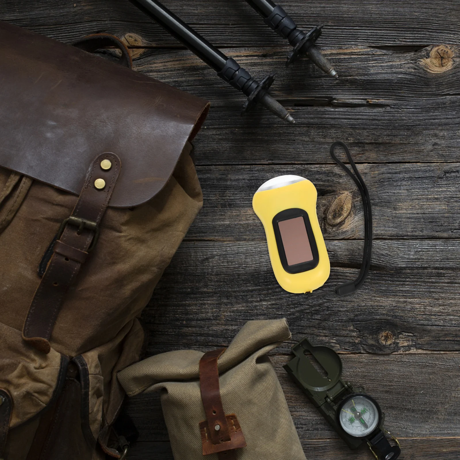 Solar Powered Hand Crank LED Rechargeable Flashlight Portable Emergency Camping Lantern Outdoor Hiking Light Solar Flashlight