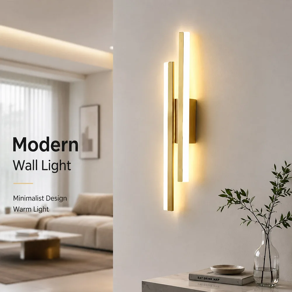 Modern LED Wall Sconces Rechargeable Wireless Installation Adjustable Dimmable For Living Room Hallway Bedroom Stairwell Office