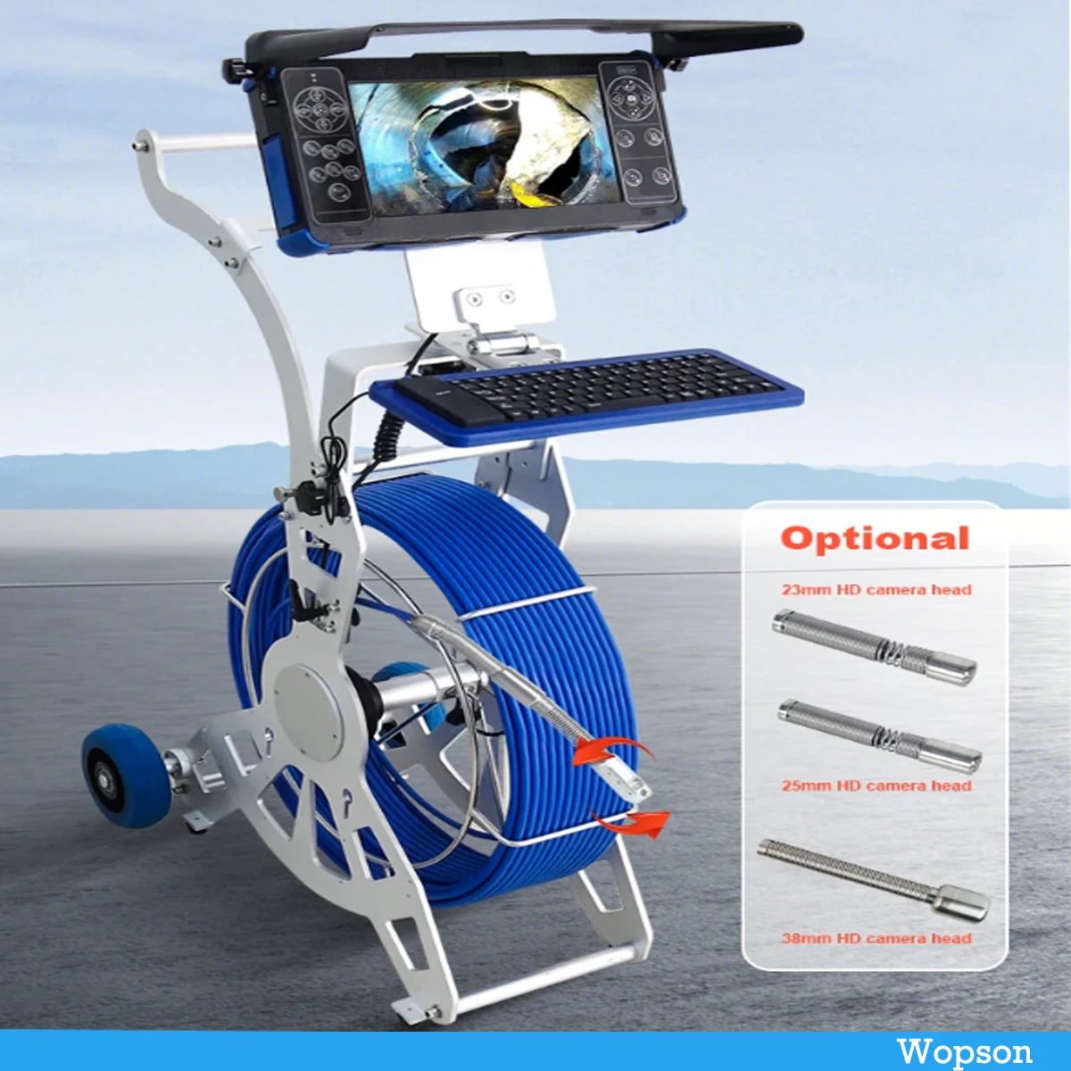 Caméra Statique FHD 1920x1080 pour Inspection d'Égouts, Objectif de Touriste