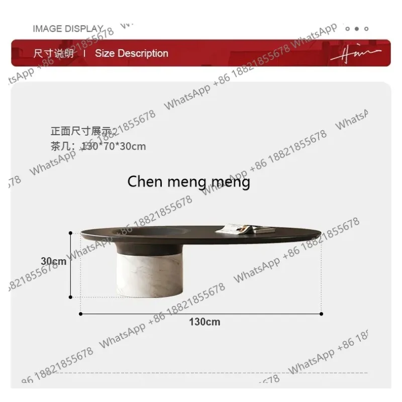 

Italian modern simple light luxury home model room coffee table designer art creative villa simple and advanced AB