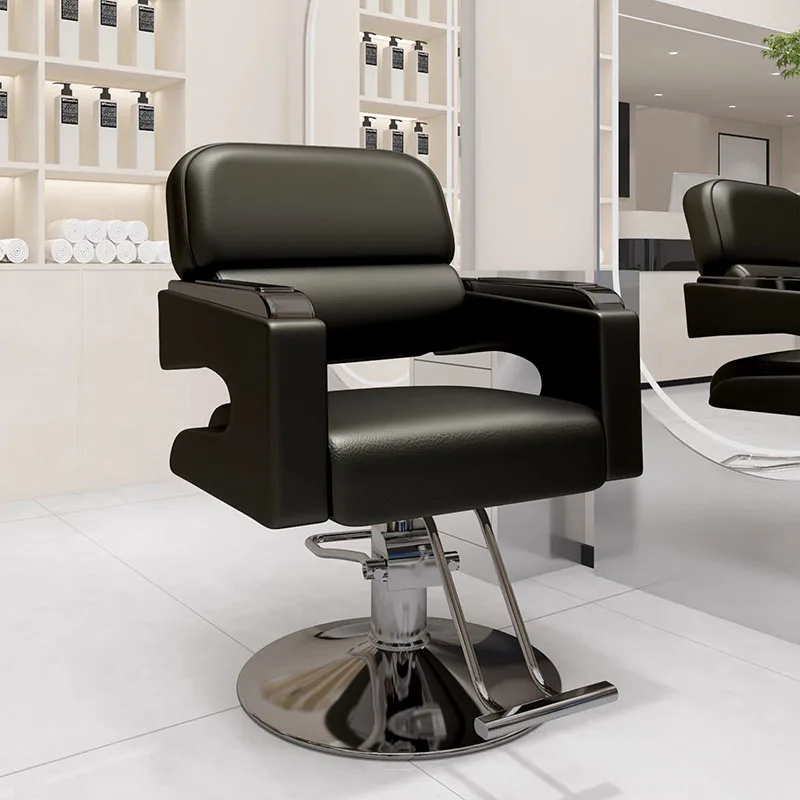 

Minimalist Space Saving Barber Chair Creative Storage Professional Mdoern Chairs Aesthetic Elegant Stuhl Friseur Salon Furniture