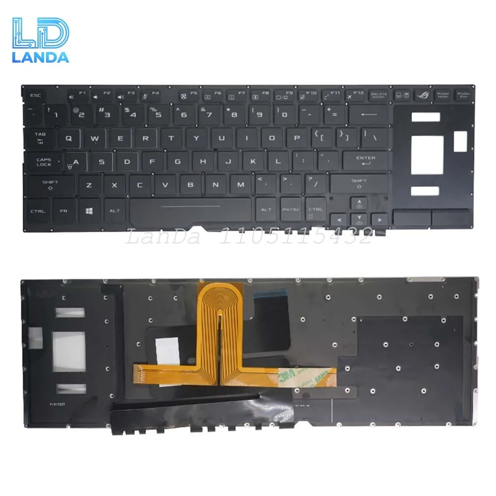 

Клавиатура для ноутбука ASUS ROG Zephyrus GX501 GX501VS GX501VI, черная подсветка США
