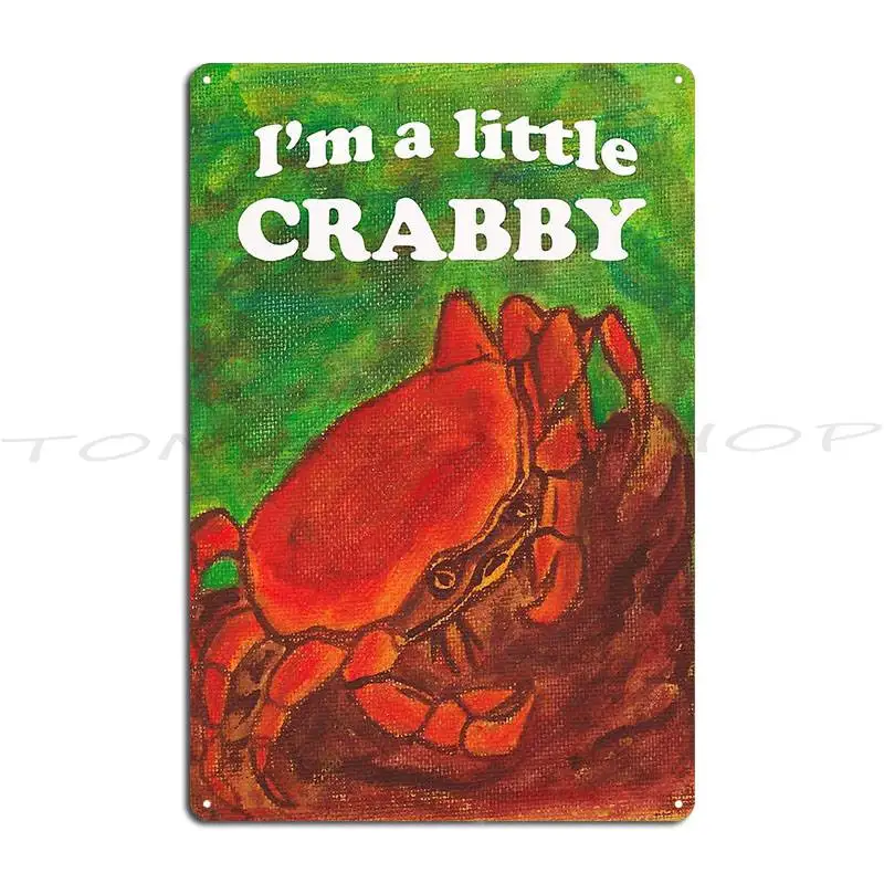 Crabs Ussr 1950s Food Soviet Vintage Poster Metal Sign Poster Designing Party Club printed  Tin Sign Poster
