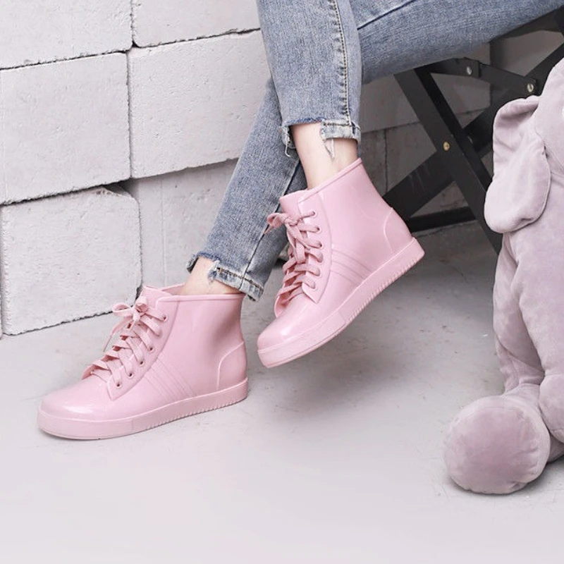 

Women's Short Rain Boots Waterproof Non-Slip Adult Low-Cut Rubber Boots for Students Stylish Waterproof Shoe Covers