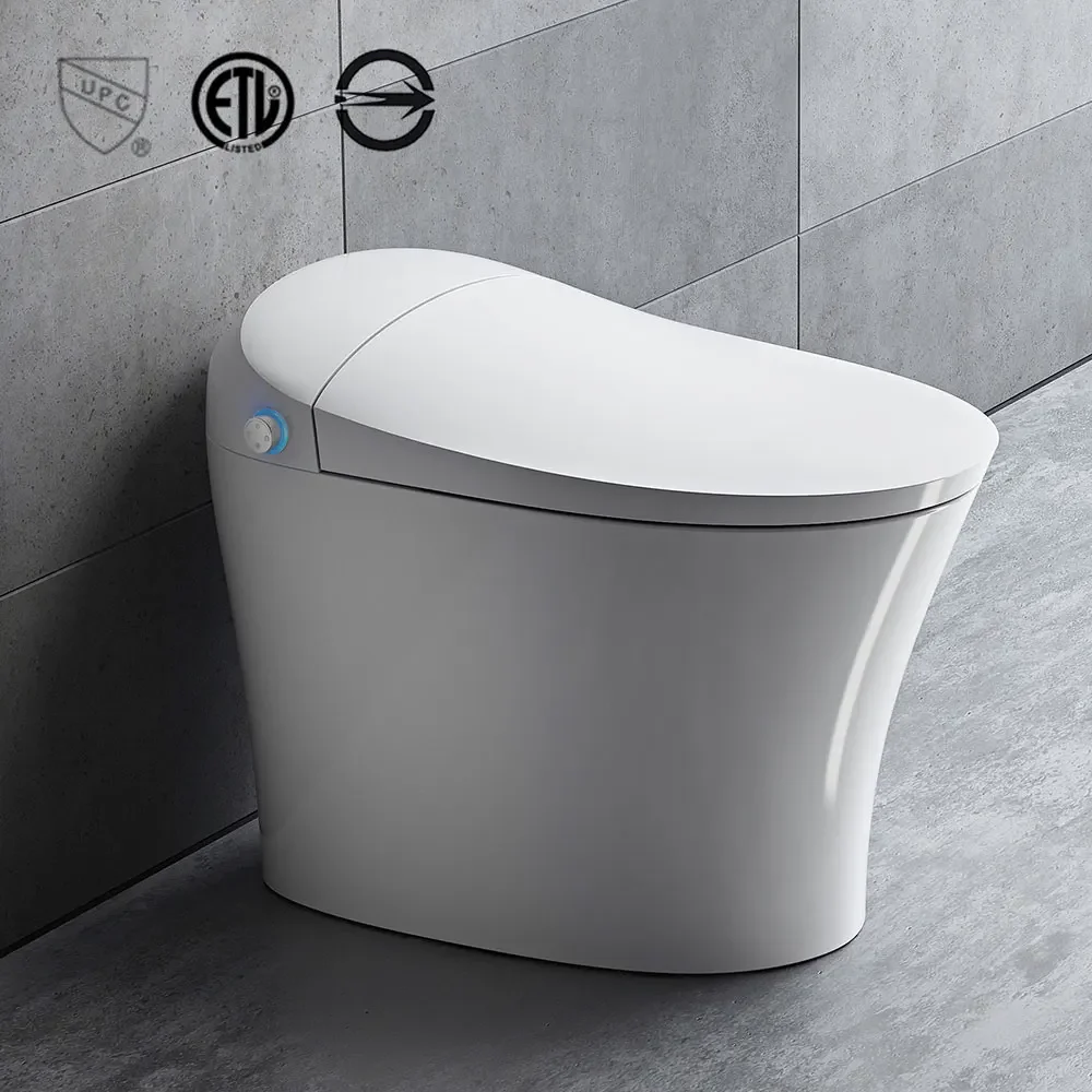 Modern electric automatic bathroom intelligent ceramic wc toilet one piece smart toilet