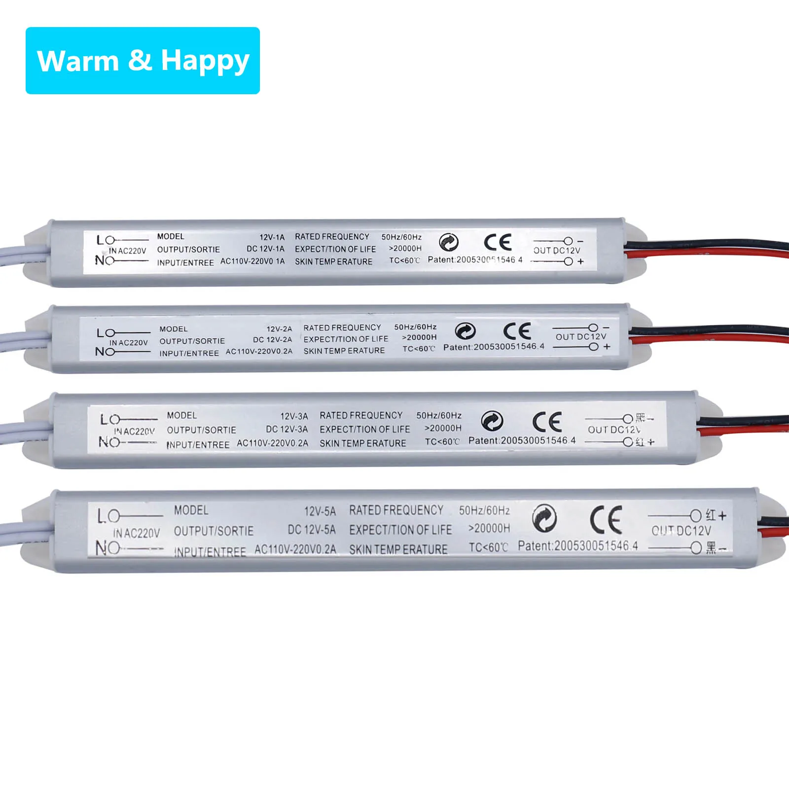 LED Driver Power Supply 220v to 12V Switching LED Driver Lighting Transformer 1A 2A 3A 5A 6A12W 24W 36W 60W 72W For LED Light