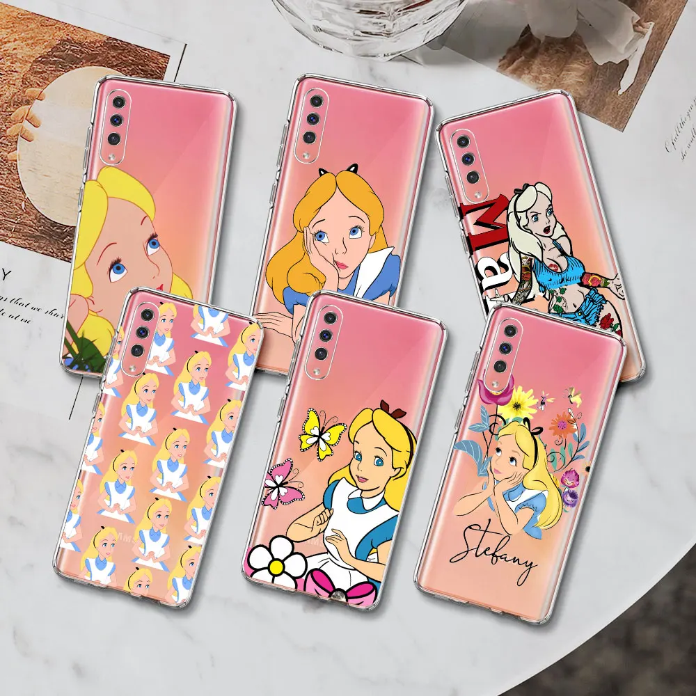 Чехол Alice Cute Disney для Samsung Galaxy A40 A70 A70s A10s A20e A30s A50 A50s A6 A10 A7 A8 S20s A6 A9 A20 Мягкий чехол из ТПУ для телефона