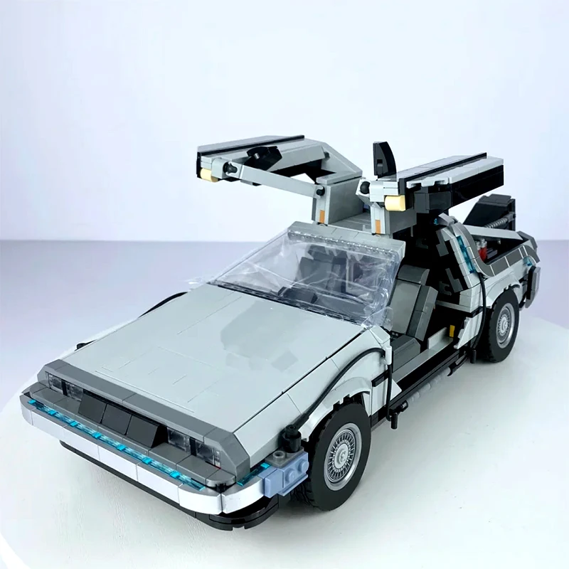 

2026 New 1872Pcs Back to the Future Time Machine Building Blocks Technical Car Bricks Construct Birthday Toys Gifts For Kid Boys