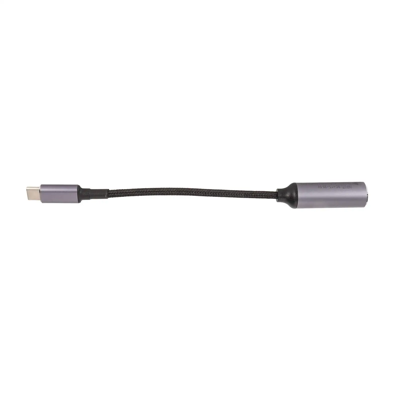 Draagbaar Type C Naar Dc-Kabel, Auto-Identificatie, 6.3X3.0Mm Aluminiumlegering, Nylon Verpakt Voor Pc & Telefoon