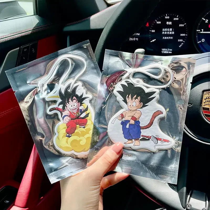 Dragon Ball Son Goku Car Fragrance Anime Car Long-lasting Aromatherapy Fragrance Piece Pendant Decoration Car Deodorization Gift