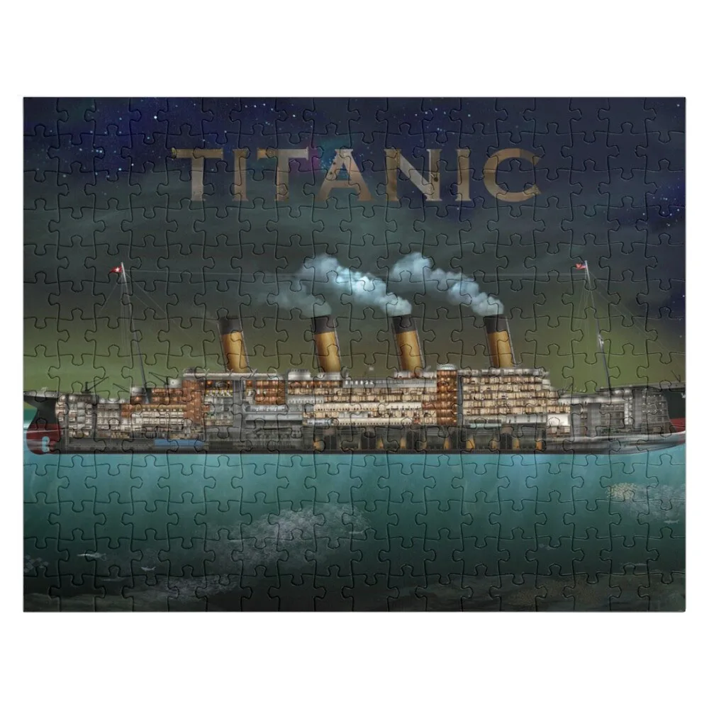 

The Titanic Jigsaw Puzzle Scale Motors Customized Toys For Kids Wood Name Puzzle