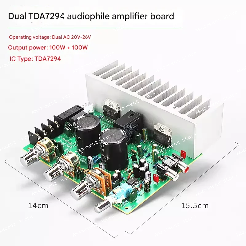 

Плата усилителя мощности TDA7294 Fever Gallbladder, готовая двухканальная 2.0, для настольных колонок, выбор для DIY-проектов