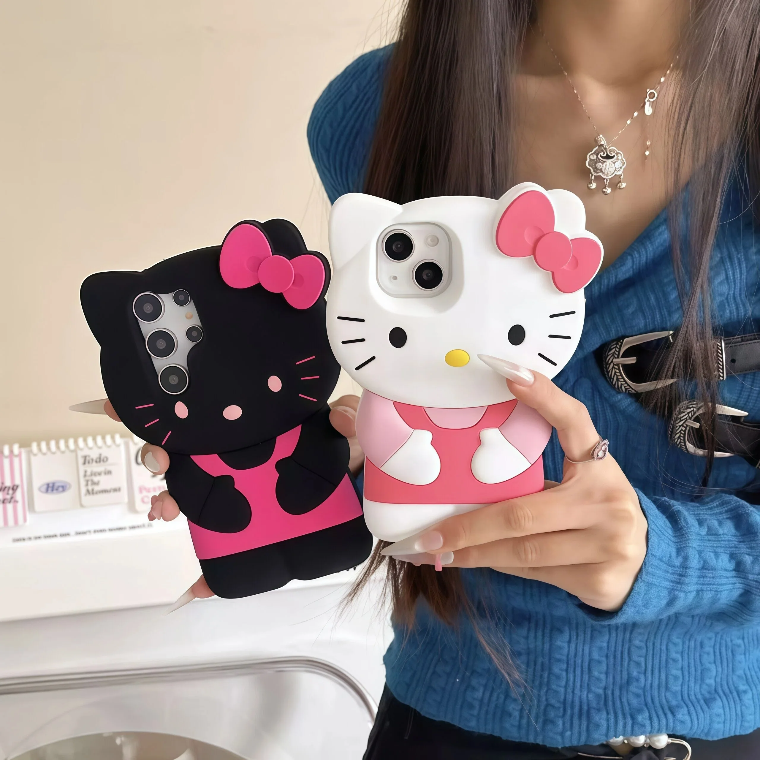 Kawaii Hello Kittty Phone Case For Samsung Galaxy S25 S24 S2