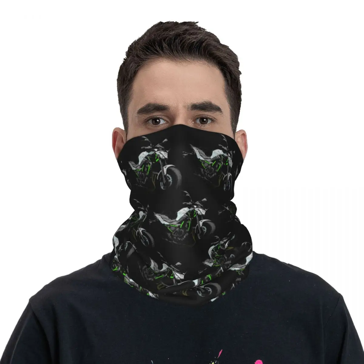 Couvre-cou bandana imprimé pour hommes et femmes, écharpe de visage de moto, cagoule de motocross, cyclisme, hiver adulte, Z650