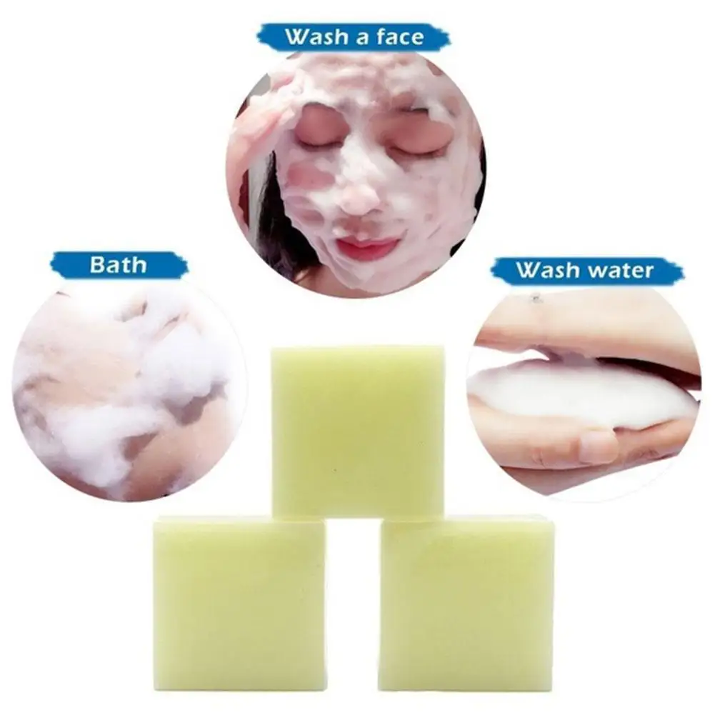 100g Sea Salt Soap Removal Mite Acne Cleansing Natural Face Care Sulfur Goat Face Soap Wash Oil Milk Control Moisturizing C1E8