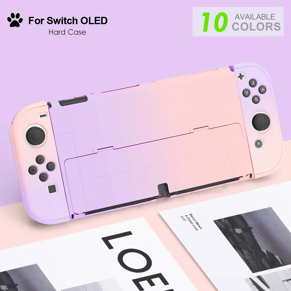 10 COLORS Best Hard Case Protective Cover Shell for Nintend Switch OLED Console NS JoyCons Controller Protector Dockable Housing